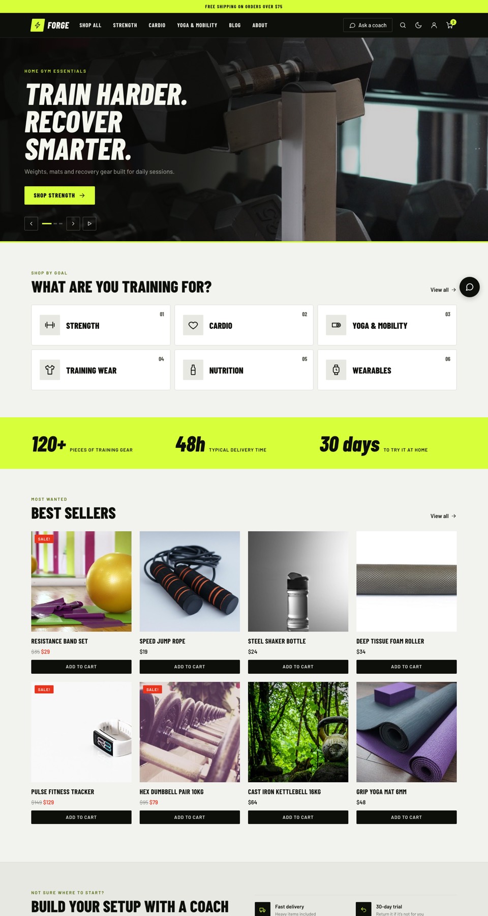 Forge homepage